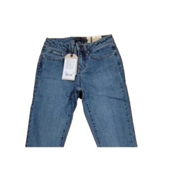 NWT prAna Sienna Jeans Skinny Stretch Cotton Mid Rise 0 / 25 True Blue #3203 - Picture 3 of 15